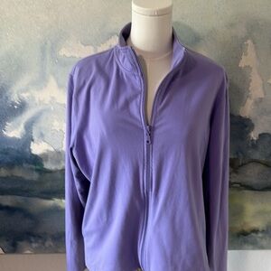 # Style & Co Sports Zippered Jacket with embroidered elements XL 93 % cotton